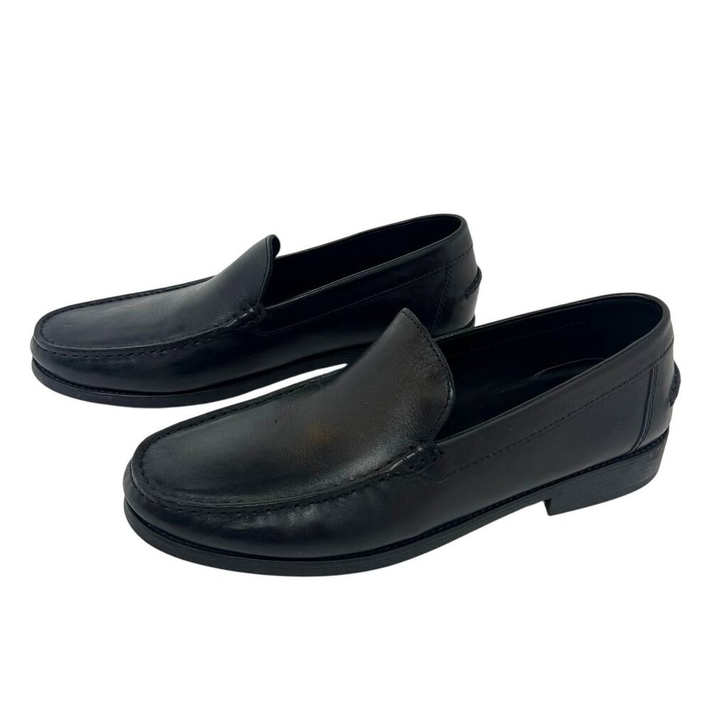 Geox Respira Men's Shoes  Damon Plain Vamp Black Loafer Size 45 (US 11.5)